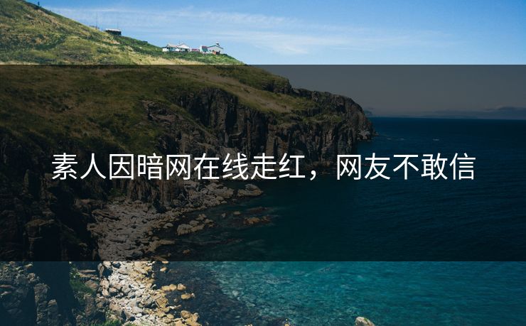 素人因暗网在线走红，网友不敢信