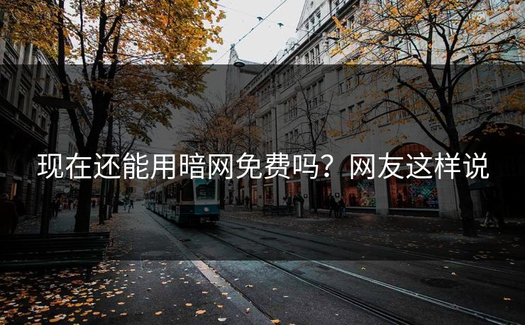 现在还能用暗网免费吗？网友这样说
