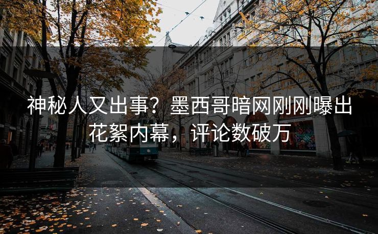 神秘人又出事？墨西哥暗网刚刚曝出花絮内幕，评论数破万